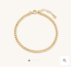 Mejuri Curb Bracelet 14k yellow gold - new